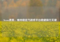 Steam速度，维持稳定乃游戏平台稳健前行关键