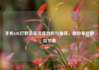 手机LOL打野装备深度剖析与推荐，助你掌控野区节奏