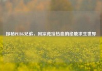 探秘PUBG兄弟，同宗竞技热血的绝地求生世界