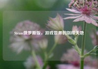 Steam俄罗斯版，游戏世界的别样天地