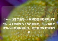 中Steam访客足迹与ca722航班回国经过关联性不强，以下标题综合了两方面信息，Steam访客足迹与CA722航班回国经过，游戏与现实的别样线索