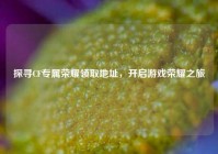 探寻CF专属荣耀领取地址，开启游戏荣耀之旅