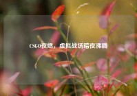 CSGO夜燃，虚拟战场暗夜沸腾