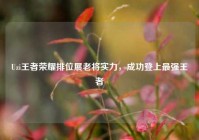 Uzi王者荣耀排位展老将实力，成功登上最强王者