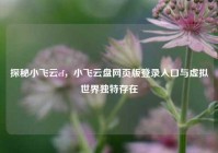 探秘小飞云cf，小飞云盘网页版登录入口与虚拟世界独特存在