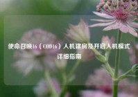 使命召唤16（COD16）人机建房及开启人机模式详细指南