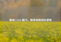 解锁 CS:GO 魅力，畅享锁屏战队壁纸