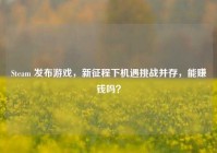 Steam 发布游戏，新征程下机遇挑战并存，能赚钱吗？