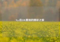 Styz在LOL赛场的精彩之旅