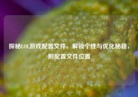 探秘LOL游戏配置文件，解锁个性与优化秘籍，附配置文件位置