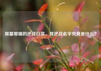 屏幕那端的逆战白菜，其逆战名字究竟是什么？