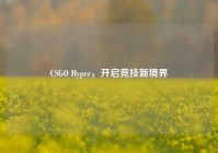 CSGO Hyper，开启竞技新境界