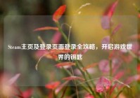 Steam主页及登录页面登录全攻略，开启游戏世界的钥匙