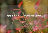 绝地求生（PUBG）帧数低的解决办法