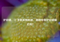 护目镜，CF 手游实用利器，游戏中有护目镜模式吗？