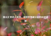 韩元汇率对人民币，游戏世界里泛起的经济涟漪