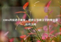 COD16开挂进小黑屋，游戏公平捍卫下的警示及应对之问
