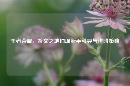 王者荣耀，符文之地抽取新手引导与进阶策略