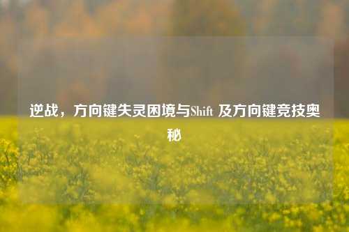 逆战,方向键失灵困境与Shift 及方向键竞技奥秘
