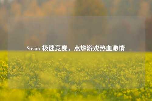 Steam 极速竞赛,点燃游戏热血激情