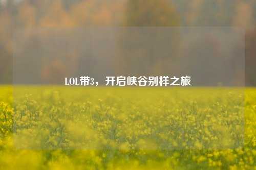 LOL带3,开启峡谷别样之旅