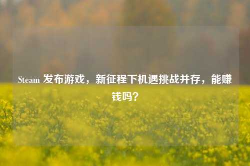 Steam 发布游戏,新征程下机遇挑战并存,能赚钱吗?