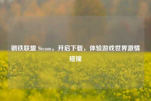 钢铁联盟 Steam,开启下载,体验游戏世界激情碰撞