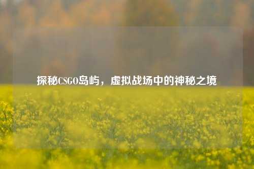 探秘CSGO岛屿,虚拟战场中的神秘之境
