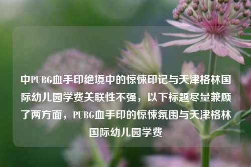 中PUBG血手印绝境中的惊悚印记与天津格林国际幼儿园学费关联性不强,以下标题尽量兼顾了两方面,PUBG血手印的惊悚氛围与天津格林国际幼儿园学费