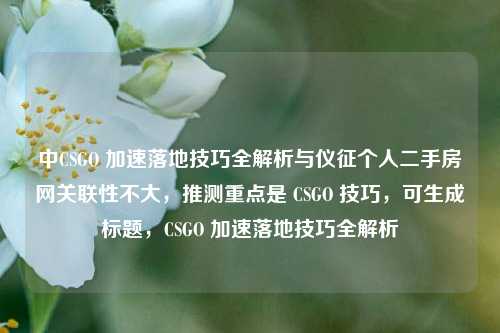 中CSGO 加速落地技巧全解析与仪征个人二手房网关联性不大，推测重点是 CSGO 技巧，可生成标题，CSGO 加速落地技巧全解析
