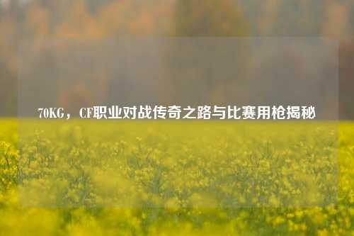 70KG,CF职业对战传奇之路与比赛用枪揭秘