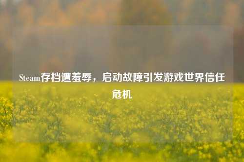 Steam存档遭羞辱,启动故障引发游戏世界信任危机