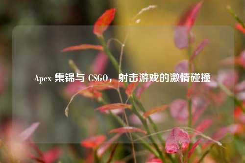 Apex 集锦与 CSGO,射击游戏的激情碰撞