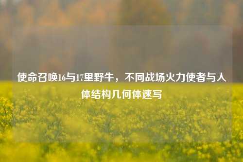 使命召唤16与17里野牛,不同战场火力使者与人体结构几何体速写