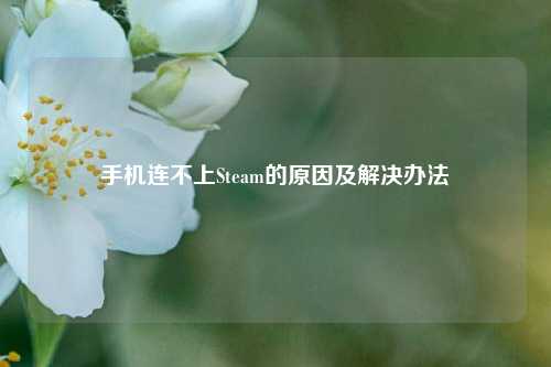 手机连不上Steam的原因及解决办法