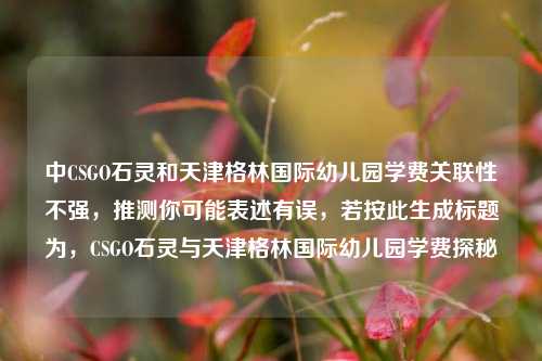 中CSGO石灵和天津格林国际幼儿园学费关联性不强,推测你可能表述有误,若按此生成标题为,CSGO石灵与天津格林国际幼儿园学费探秘