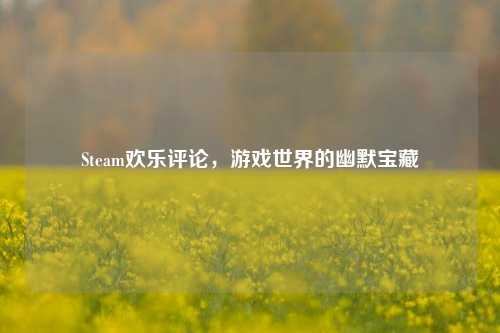 Steam欢乐评论,游戏世界的幽默宝藏