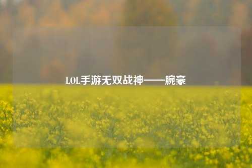 LOL手游无双战神——腕豪