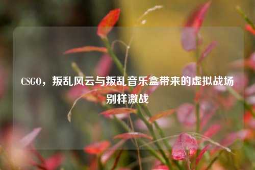 CSGO，叛乱风云与叛乱音乐盒带来的虚拟战场别样激战