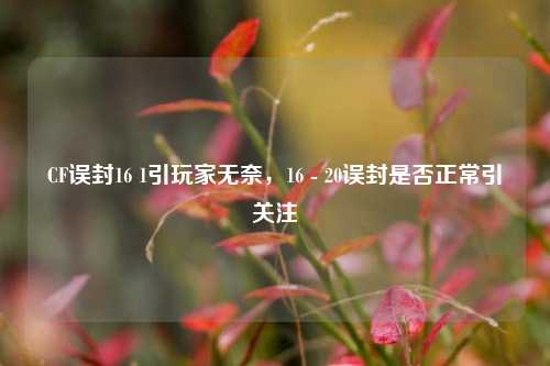 CF误封16 1引玩家无奈，16 - 20误封是否正常引关注