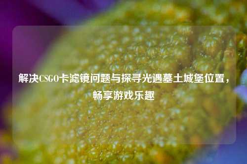 解决CSGO卡滤镜问题与探寻光遇墓土城堡位置,畅享游戏乐趣