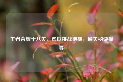 王者荣耀十八关,虚拟挑战待破,通关秘诀探寻