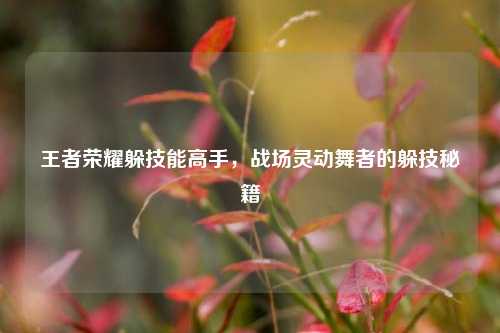 王者荣耀躲技能高手，战场灵动舞者的躲技秘籍